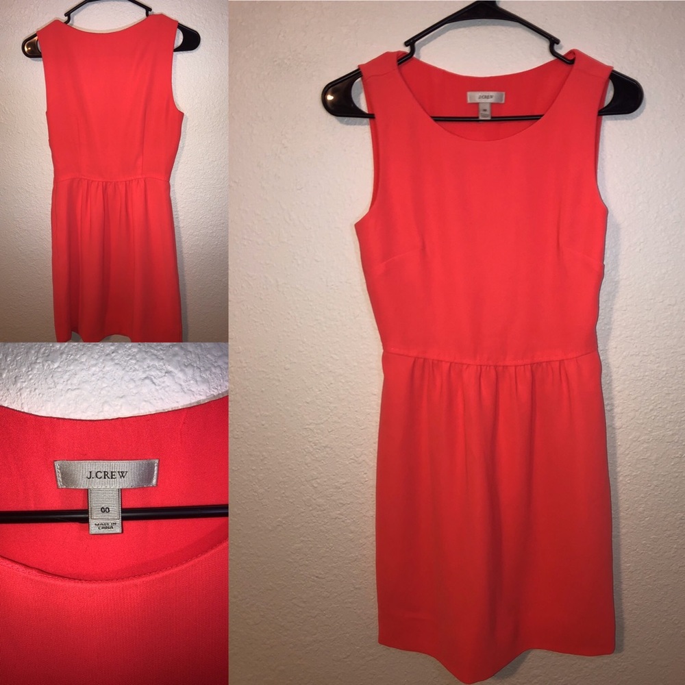 J. Crew Bright Coral 00 Dress